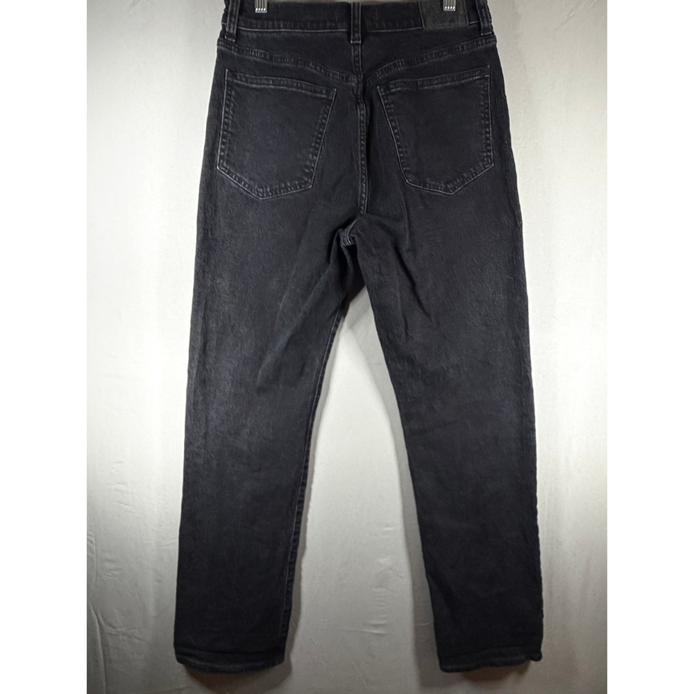 Madewell 90s Straight Leg Jeans Faded Black High Rise Denim Size 28 - Picture 8 of 8